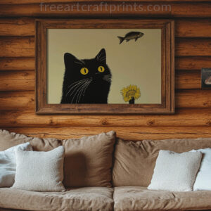 Cat Dreams Wall Art