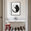 Cat Yin Yang Wall Art