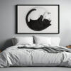 Cat Yin Yang Wall Art