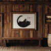 Cat Yin Yang Wall Art