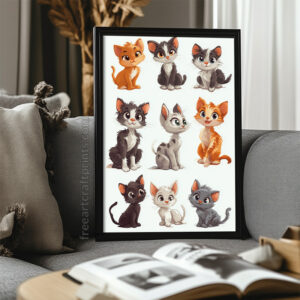 Cute Cats Wall Art