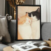 Cuddling Cats Wall Art