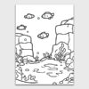 Simple Aquarium Colouring Page