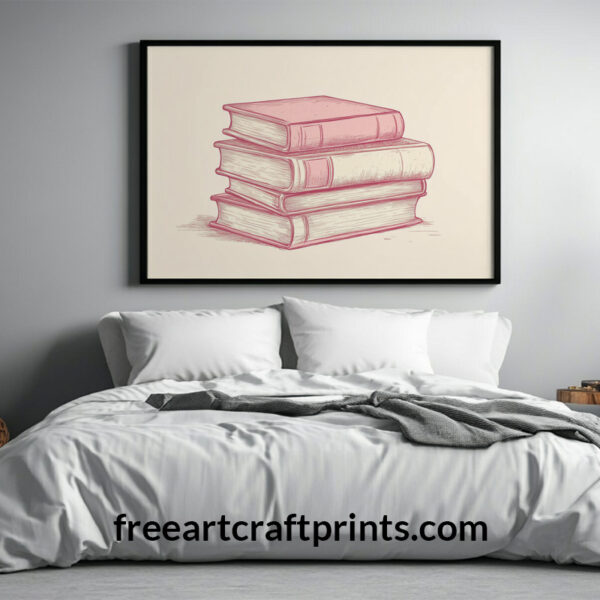 Minimalist Book Wall Art