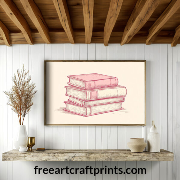 Minimalist Book Wall Art