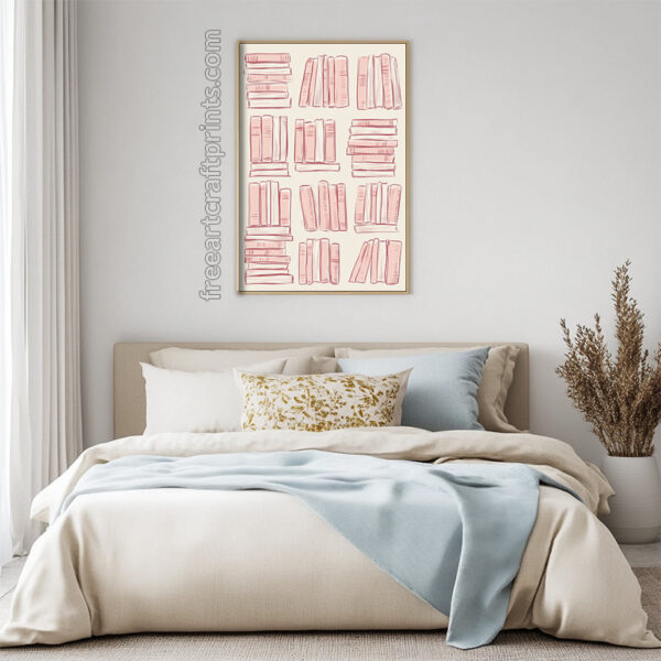 Simple Boho Book Wall Art