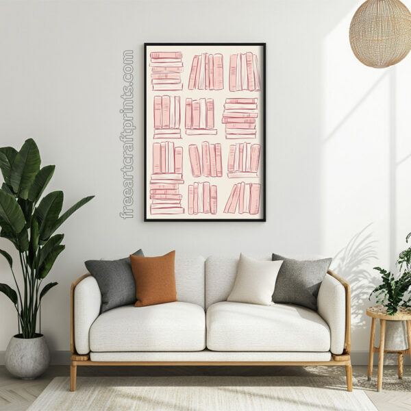 Simple Boho Book Wall Art