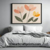 Soft Boho Flower Wall Art