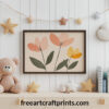 Soft Boho Flower Wall Art