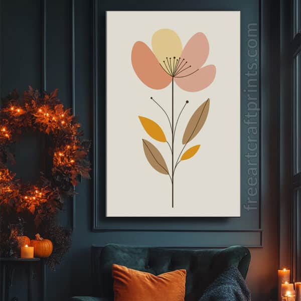 Boho Flower Poster