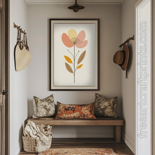 Boho Flower Poster