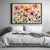 Vibrant Boho Wildflower Poster