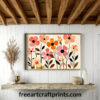 Vibrant Boho Wildflower Poster