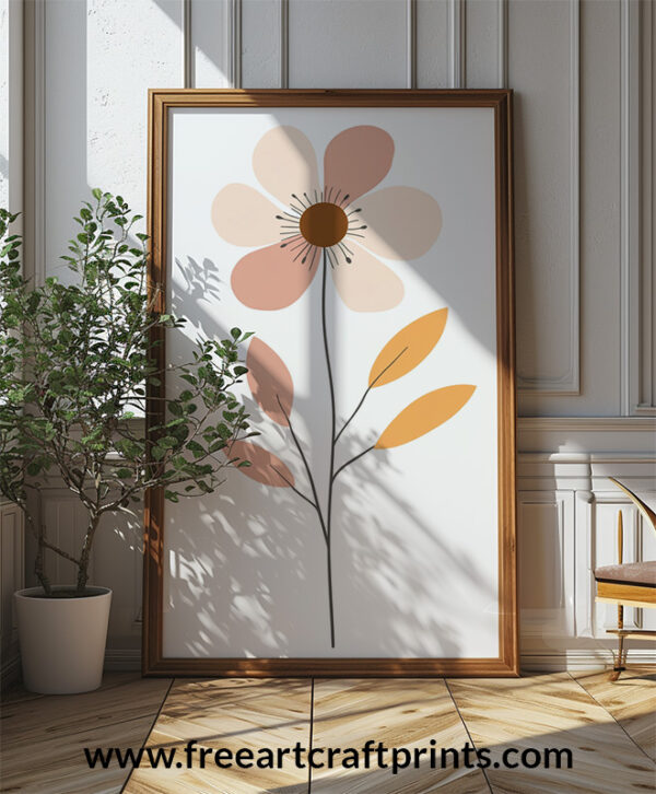 Boho Flower Wall Art