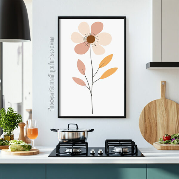 Boho Flower Wall Art