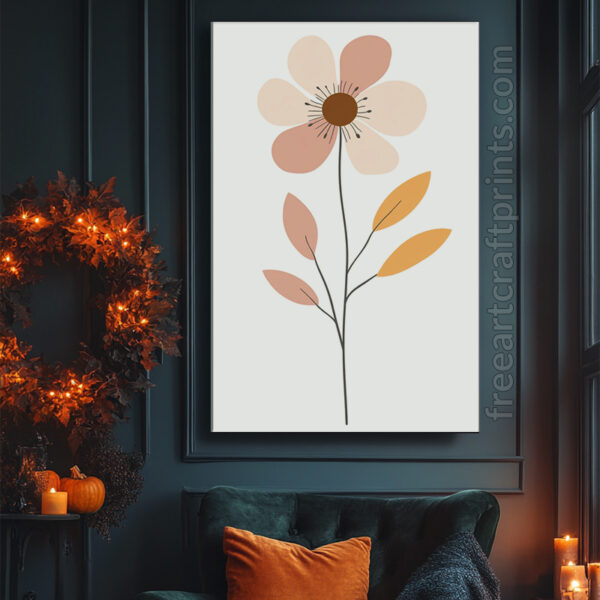 Boho Flower Wall Art