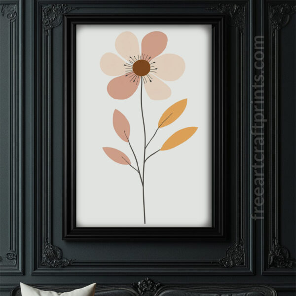 Boho Flower Wall Art