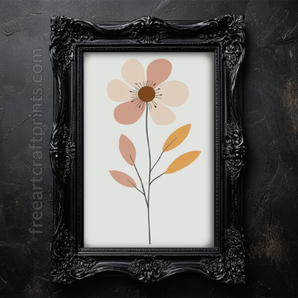 Boho Flower Wall Art