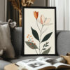 Elegant Boho Flower Wall Art