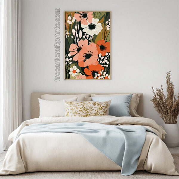 Floral Boho Wall Print