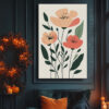 Beautiful Boho Floral Wall Art