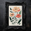 Beautiful Boho Floral Wall Art