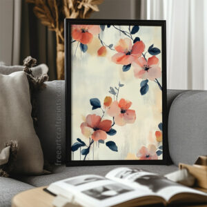 Soft Vintage Boho Flower Print