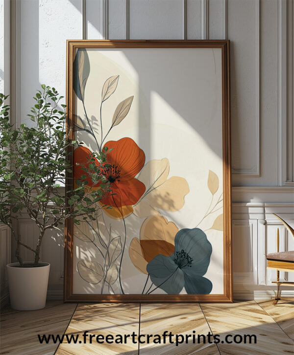 Charming Boho Flower Wall Art