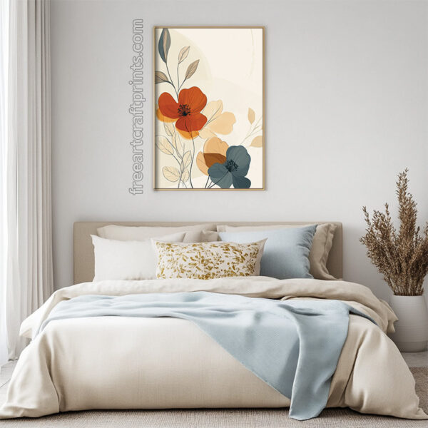 Charming Boho Flower Wall Art