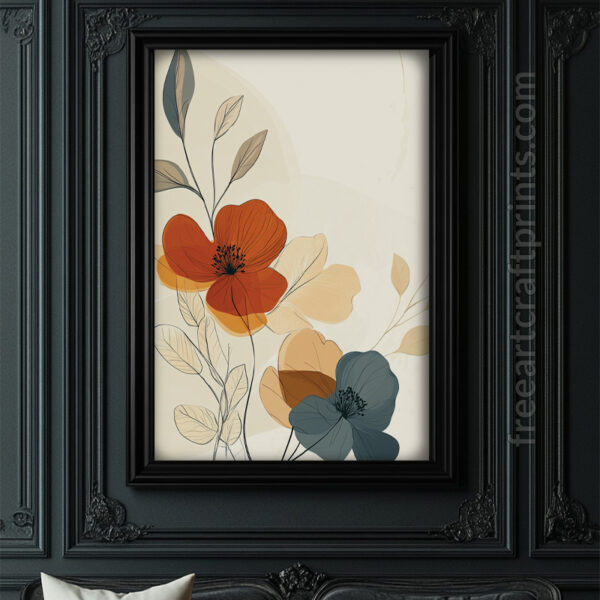 Charming Boho Flower Wall Art