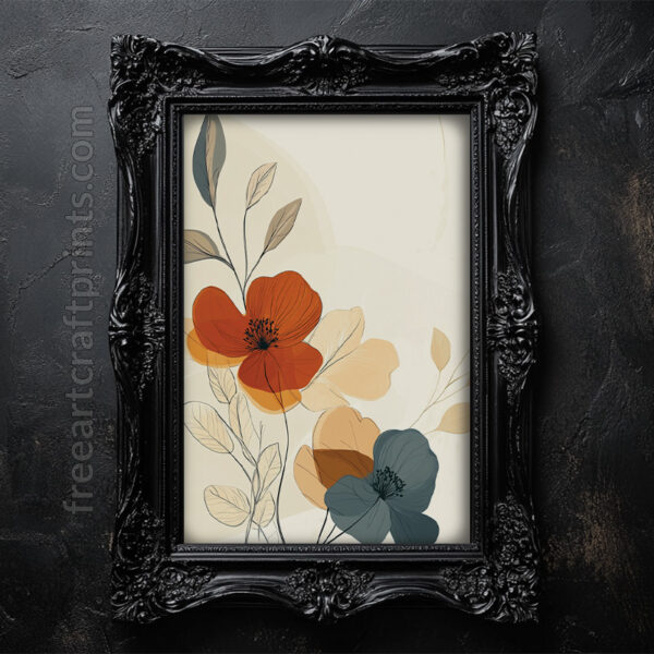 Charming Boho Flower Wall Art