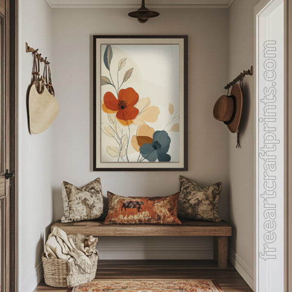 Charming Boho Flower Wall Art