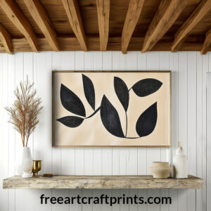 Boho Abstract Leaves