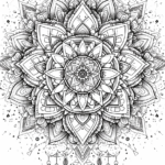 Free Printable Black And White Mandala Dreamcatcher - Intricate Portrait Design For Home Decor, Crafting, And Mindfulness Activities (printable, 72 Dpi)