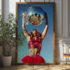 Vibrant Disco Diva Wall Art - Modern Poster With Bold Design (24x36 Inches, High-resolution 300 Dpi)