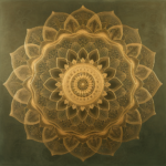 Elegant Golden Mandala Art - Free Printable Download For Sophisticated Home Decor And Crafting (square, 300 Dpi)