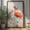 Poppies Wall Art - Elegant Floral Poster Design (24x36 Inches, High-resolution 300 Dpi)